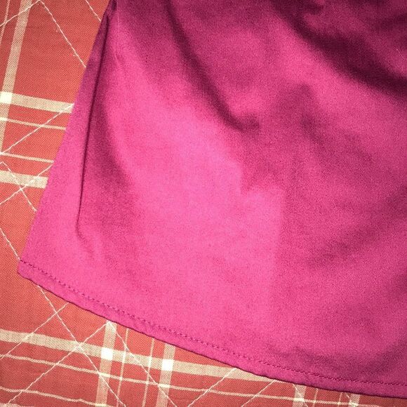 Banana republic petite collared button down long sleeve burgundy shirt - Picture 7 of 9